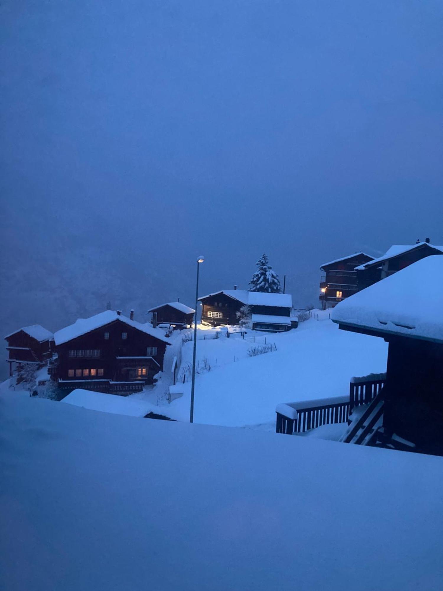 Haus Dorfblick Leilighet Grächen Eksteriør bilde