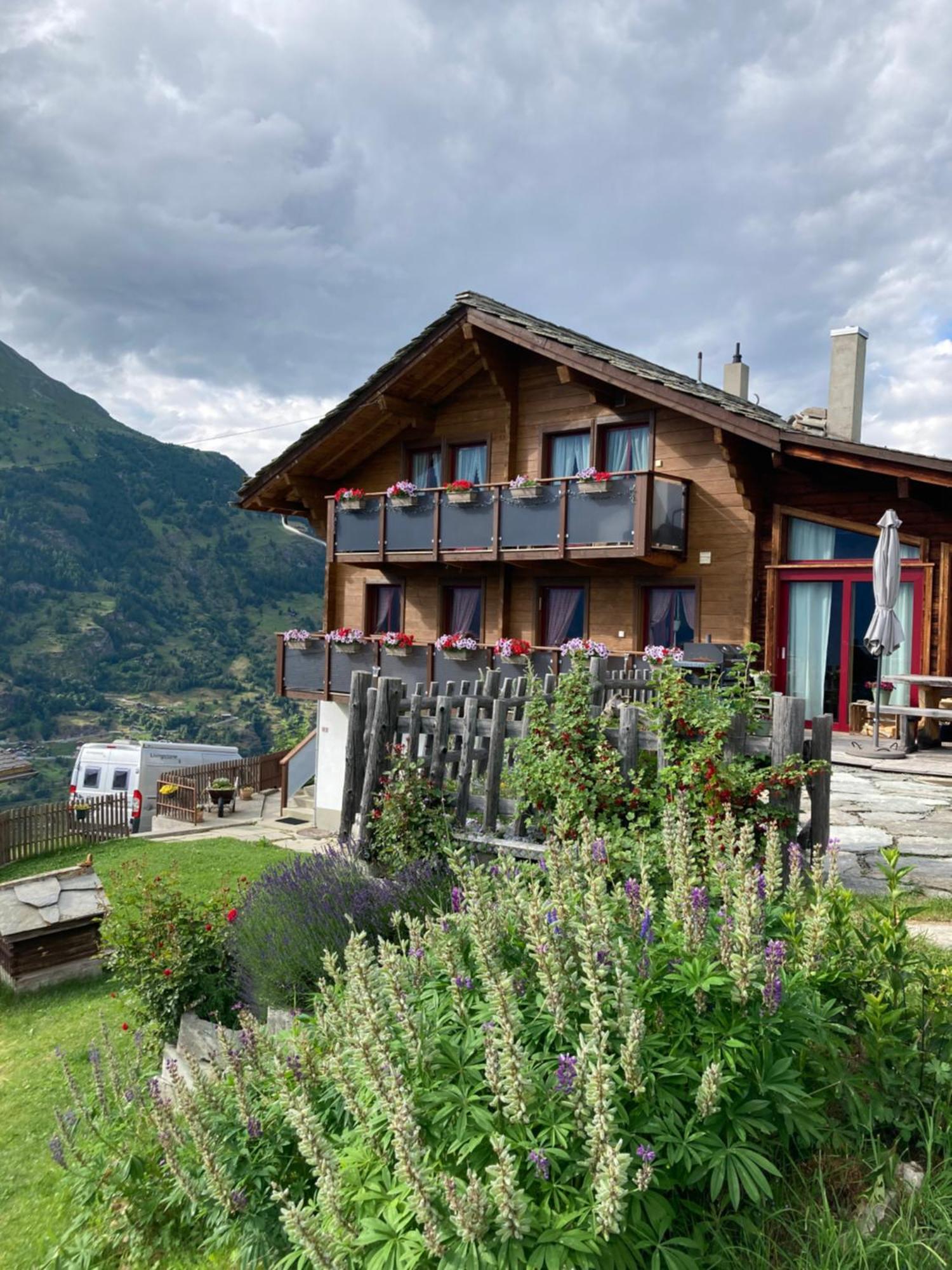 Haus Dorfblick Leilighet Grächen Eksteriør bilde